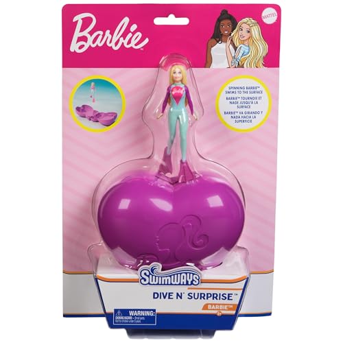 Image of SwimWays Barbie Dive N' Surprise Pool Toy for Ages 5+