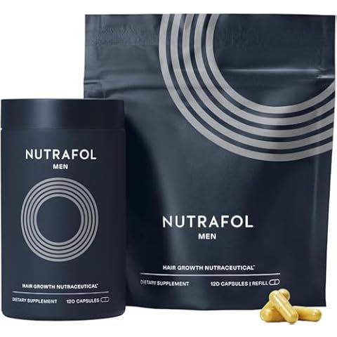 Nutrafol Men's Hair Growth Supplements, Clinically Tested for Visibly Thicker Hair and Scalp Coverage, Dermatologist Recommended - 2 Month Supply, Pack of 2 Cover