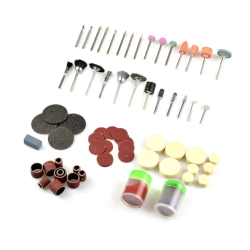 KJHBV Cepillos de Rueda de Alambre Accesorios para Taladro Juego de 100 para Pulido y Limpieza de Superficies Metálicas y Madera en Manualidades y Grabado