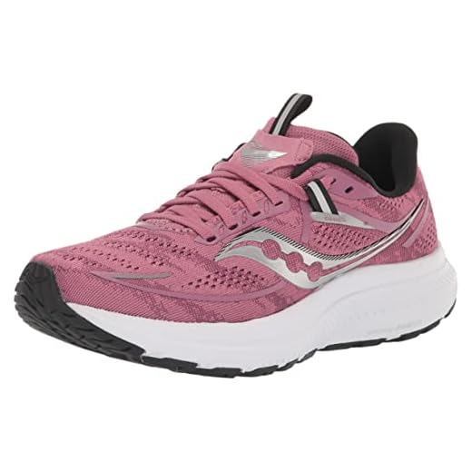 Saucony Women's Omni 21 Running Shoe, Haze/Black, 7.5 Medium