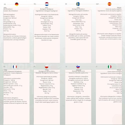 Wholefood Earth Organic Spelt Grain – 3 kg | GMO Free | Vegan | High Fibre | Certified Organic