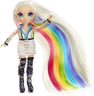 Rainbow High Hair Studio  Create Rainbow Hair with Exclusive Amaya Raine Doll, Extra-Long Washable Hair Colour