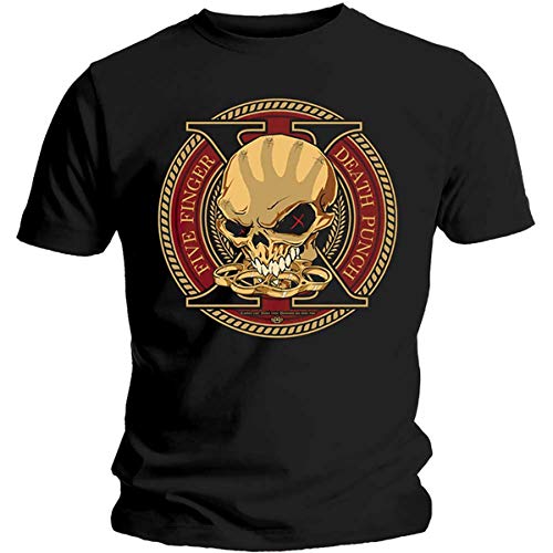 T-shirt Five Finger Death Punch Decade of Destruction pour homme en coton noir