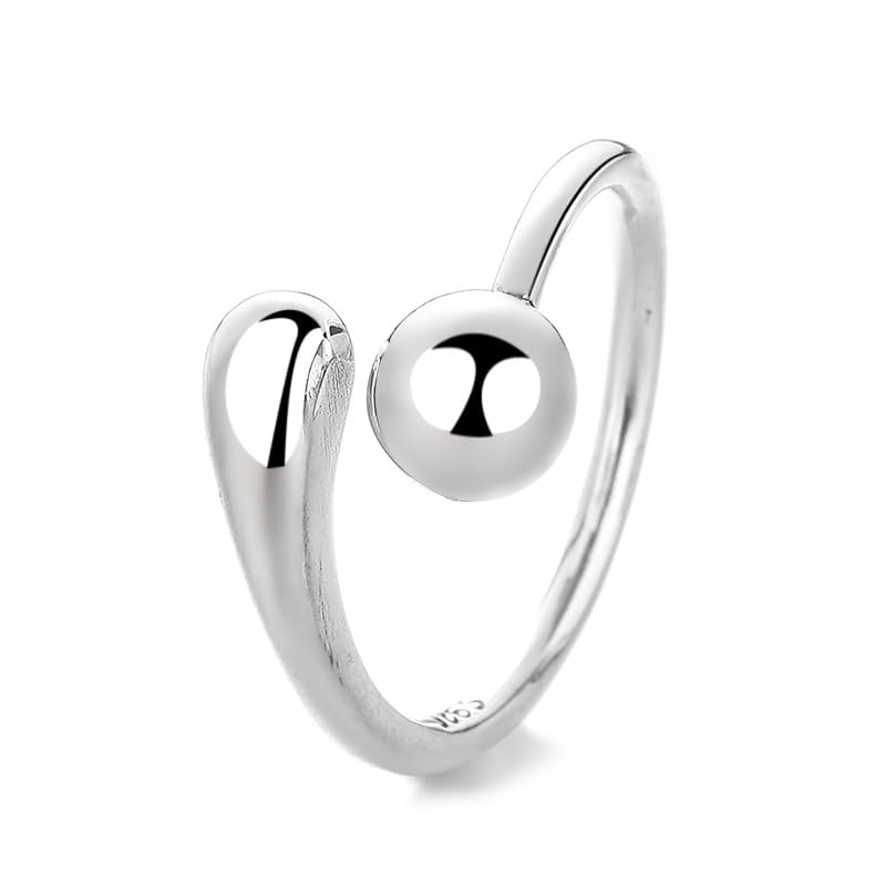 Bague bague argent 925 femme réglable ajustables pour promesse