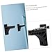 BESPORTBLE 3pairs Rack Portable Recurve Holder Adhesive Backing for Easy Installation Safe Storage Display for Black