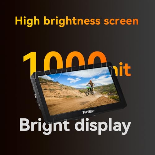 Image of Portkeys HD7H 7'' Camera Monitor 1000nit High Brightness Field Monitor with Top Shortcut Keys Suitable for DSLR Camcorder