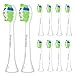 Brightdeal Têtes de Brosse à Dents pour Philips Sonicare Électrique Brossettes Compatible avec Sonicare DiamondClean, FlexCare, ProtectiveClean, HealthyWhite, EasyClean HX6064-10 Pièces