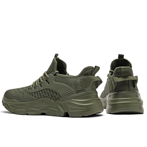 Image of Men's Slip on Walking Shoes Tennis Running Sneakers Lightweight Breathable Casual Soft Sole Comfort Work Gym Trainers