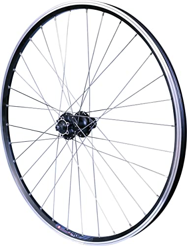 Roue VTC 28 AR jante noire Mach1 M240 pour vélotaf et randonnée moyeu Shimano