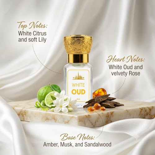 White Oud & Jannatul Firdaus Attar for Men and Women 6ml Each Non-Alcoholic Attar - Image 4