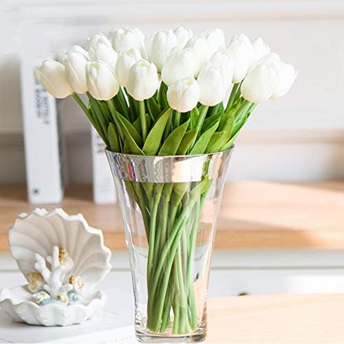 Artificial and Dried Flower 10/30pcs Tulip Artificial Flowers Real Touch Flowers Wedding Decor Simulation Bride Bouquets Pu Tulips for Home Party Vase Decor - ( Color: F07; Size: 30PCS )