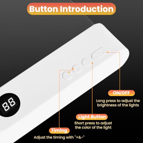 Image of ELEPHANTBOAT 3-Color LED Book Light for Night Reading, USB Cordless Night Reading Light for Book with LCD Battery Display, Rechargeable Desk Night Lamp
