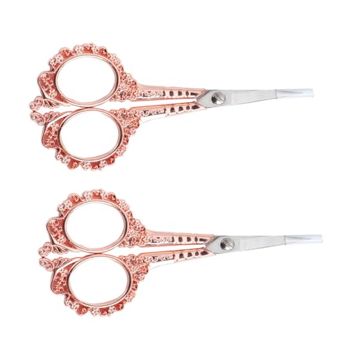 IWOWHERO 2 Unids Vintage Elegantes Cortadores De Uñas Herramientas De Manicura Clippers De Uñas Herramientas De Arte De Uñas