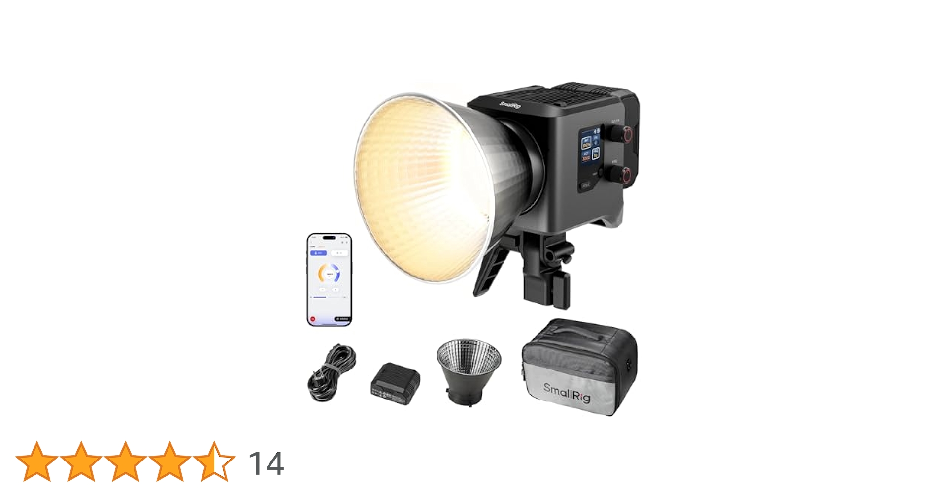 【Gothamwon】SmallRig RC220B LEDビデオライト Amazon | SmallRig RC 220B Pro 220W COBビデオライト、バイ