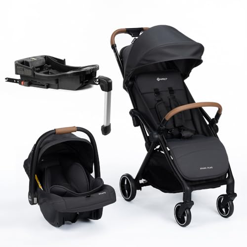 Travel System Spark Plus Trio com Isofix, Black Graphite