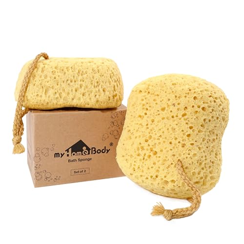 myHomeBody Bath Sponge, Foam Loofah, Body Scrubber for...