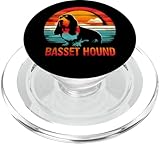 Photo Gallery basset hound retro sunset - amante dei cani basset vintage popsockets popgrip per magsafe Photo Gallery basset hound retro sunset - amante dei cani basset vintage popsockets popgrip per magsafe