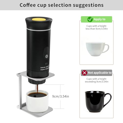 Image of Pour over Dripper Stand,Portable & Foldable Espresso Machine Stand with outin,Office coffee stand with base,Suitable for office,home,camping Square&Sliver