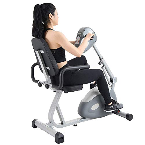 Image of Electronic Physical Therapy Rehabilitation Bike for Senior Recumbent Indoor Pedal Exerciser Training Hand Arm Foot Leg Knee Passive Assist for The Handicap Disabled Stro