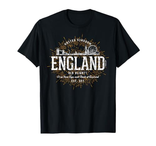 Vintage Inglaterra Retro Camiseta