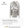 Snow Peak GigaPower Stove Manual, GS-100R-US, Manual Igniter, Lightweight, Compact for Camping and Backing, Designed in Japan, Lifetime Product Guarantee