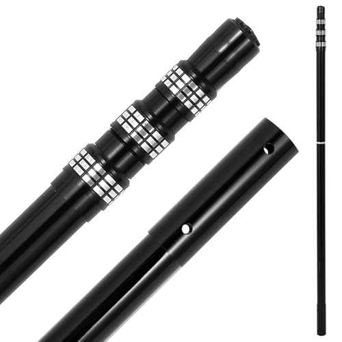 Bwrfoih Swimming Pool Pole Carbon FiberPool Skimmer Pole Telescopic SwimmingPool Cleaning Pole Advanced Adjustable Telescopic Pole Used for Skimming nets Brushes Vacuum Heads (15 Feet)