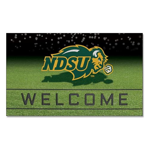 FANMATS 28048 North Dakota State University Crumb Rubber Door Mat