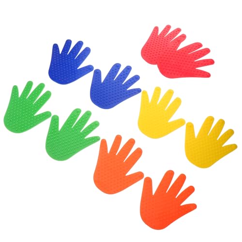 Marqueurs de sol en forme de main POPETPOP pour tapis de classe | 5 paires