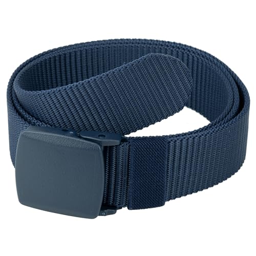 Image of Gelante Tactical Nylon Belts for Men, Work Belt Adjustable Slide Plastic Buckle Web Canvas Belt for Outdoor, Airport friendly