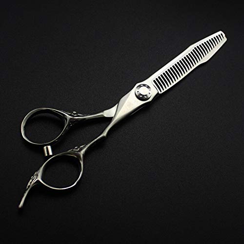 Tijeras de barbero para Cortar el Cabello, 6 Pulgadas, Acero 9cr13 japonés, Corte Mate, Tijeras de entresacar para salón de Belleza, Set de peluquería con Bolsa.