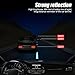 Arrow Reflective Stickers for Car, 24PCS Safety Warning Stripe Adhesive Decals, Night Visibility Diamond Grade Reflective Decoration for Bumper, Universal for Car, Truck, Motorcycle, Bicycle