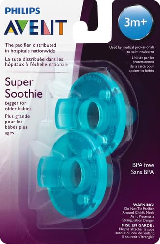 Philips Avent Super Soothie Pacifier, Green, 3+ months, 2 Pack, SCF192/05 - Image 3