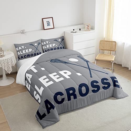 Image of Feelyou Lacrosse Comforter Set King Size for Kids Adults