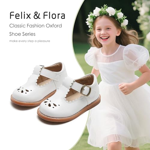 Image of Felix & Flora Toddler Little Girl Mary Jane Dress Shoes - Ballet Flats for Girl Party School Shoes