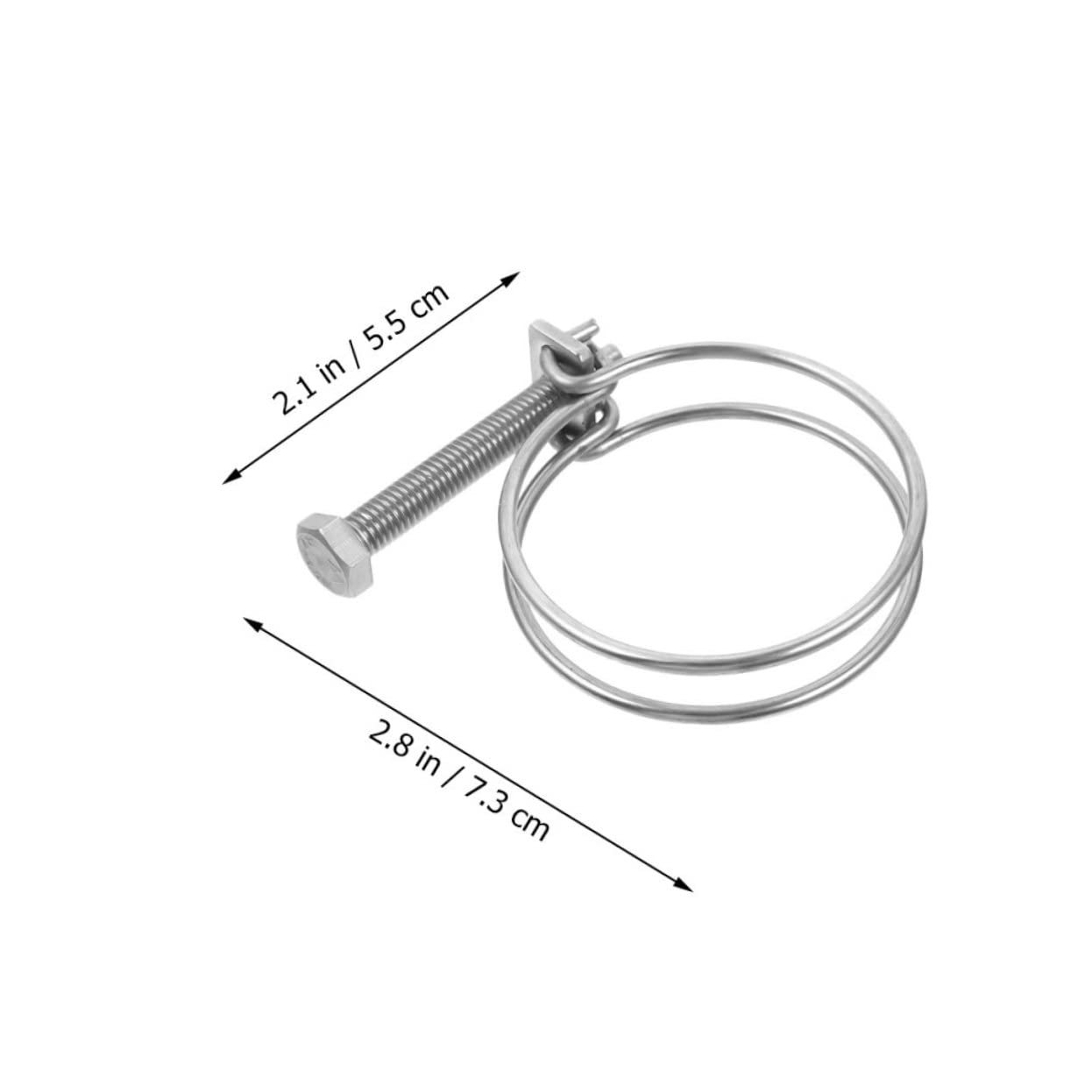 SEWACC Stainless Steel Hose Clips 4pcs Set Securing Hose Connecting Clips Pipe Clamp