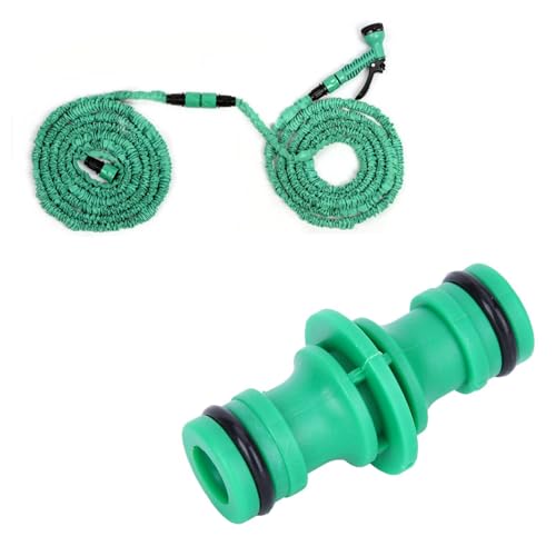 HERCHR Conector de Manguera de Agua Recto de 10 Piezas, Manguera de Agua sin Fugas Conectores rápidos de conexión rápida Herramienta de unión de tubería de Agua de riego de jardín para