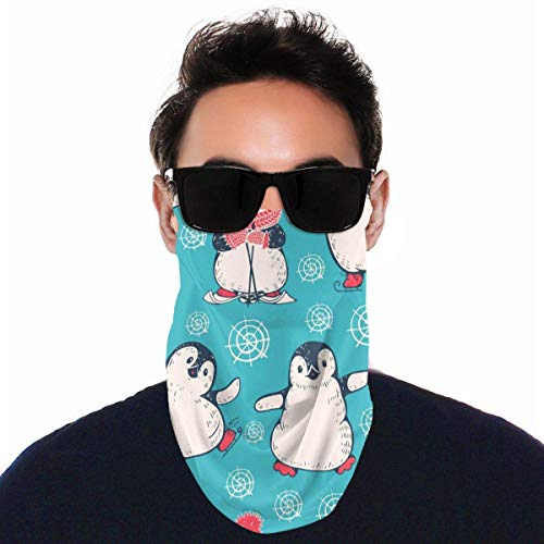 CRXOOX Bandanas Cute Pug Dog Unicorn Face Bufanda Calentador de cuello Bufanda mágica Medio pasamontañas