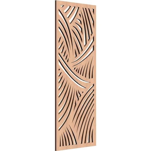 Image of 15 3 /8 inchW x 39 3 /8 inchH x 3 /8 inchT Chester Decorative Fretwork Wood Wall Panels, Alder