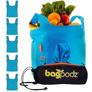 BagPodz Caribbean Blue Einkaufstaschen Set (5 Stück)