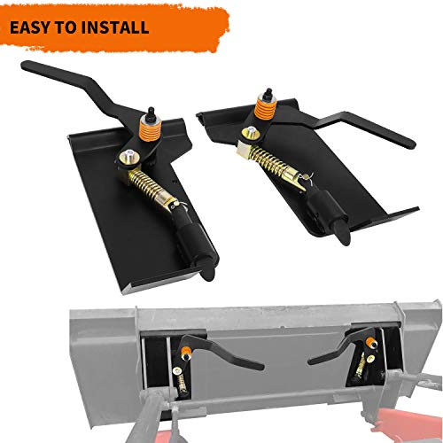 Image of YINTATECH Skid Steer Quick Tach Adapter Bobtach Latch Box Weld On QTK Mount