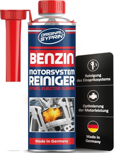 SYPRIN Benzin Motorsystemreiniger 500ml - Reiniger für Benzinmotoren Systemreiniger entfernt Ablagerungen und normalisiert den Kraftstoffverbrauch