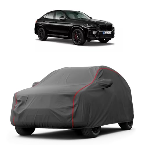 Image of Heavy-Duty Car Cover for Compatible with BMW X4 (214 to 2025 All Models) Deluxe Car Protection Cover - Waterproof & UV-Resistant All-Season Exterior Protection