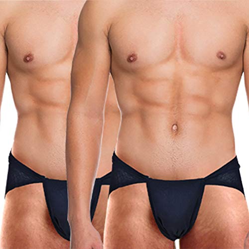 Image of Cotton Men's Langot for Kushti | Ideal Gym Running Yoga Supporter for Physical Activities - Multicolor (Free Size) (Pack of 2)