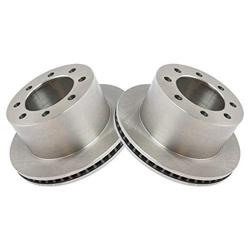 Image of TRQ Rear Brake Pad and Rotor Set Ceramic Vented Rotors