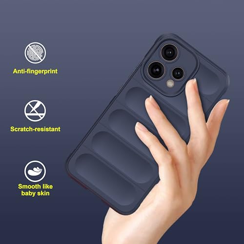 Image of amazon basics Back Case Cover for Oppo Reno 15 5G | Compatible for Oppo Reno 15 5G Back Cover | Liquid Silicon Magic Case with Camera Protection | Sapphire