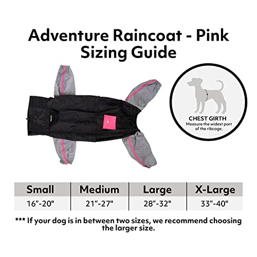 ZippyPaws Adventure Dog Raincoat – Waterproof Rain Jacket for Small & Large Dogs, Reusable Dog Poncho – Pink, Medium ZippyPaws Adventure Dog Raincoat – Waterproof Rain Jacket for Small & Large Dogs, Reusable Dog Poncho – Pink, Medium
