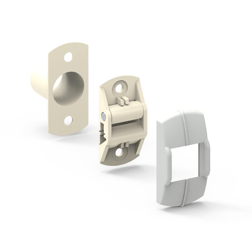 Guide sangle volet roulant fixation verticale blanc