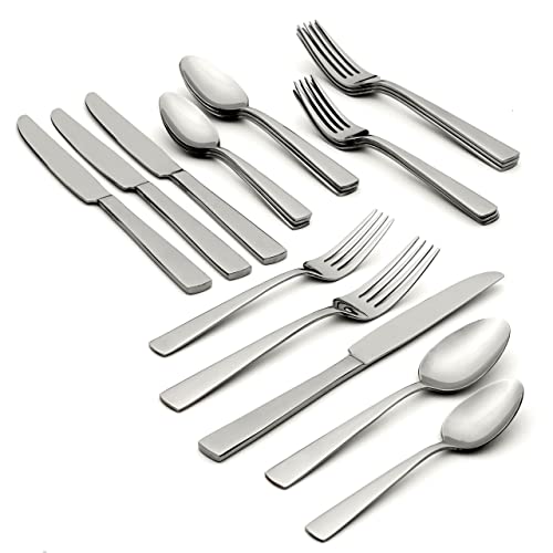 Oneida 20 Piece Everyday Nocha 20PC Flatware Set, Service for 4, Silver - Thumbnail 3
