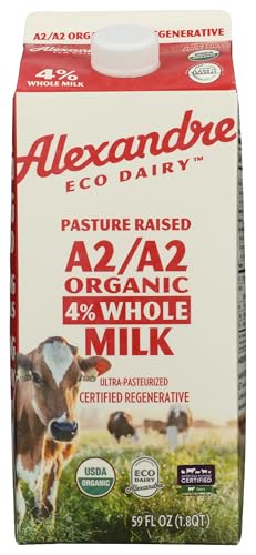 Alexandre Eco Dairy, Milk Whole UHT A2 Organic, 59 Fl Oz