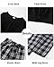 XUANHAO Teen Girl Clothes Winter Fall Girls Size 10 Clothes Fashion Long Sleeve Twist Front Pullover Tops Black Plaid Pants Sweatsuits Sets School Outfits for Girl 9-10